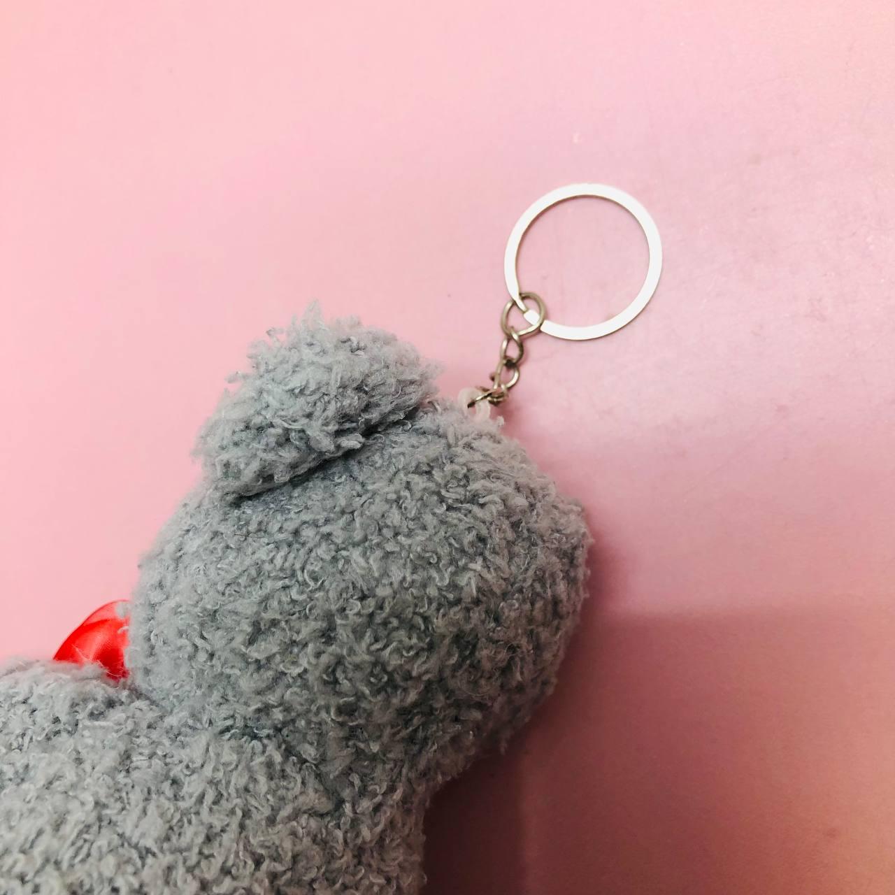 Мягкая игрушка "Мишка Тедди" брелок с цветочком в руке 13 см - фото 4 - id-p113165678