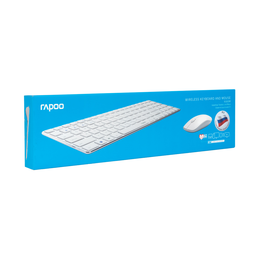 Комплект Клавиатура + Мышь Rapoo 9300M White - фото 3 - id-p113165728