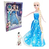 Игровой набор для девочек кукла Эльза и олаф и волшебная палочка