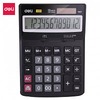 Калькулятор настольный DELI "1507" 12 разрядный, 170х122х32 мм, черный