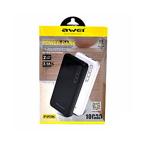 Портативный внешний аккумулятор Awei P28K Power Bank 10000mAh Черный 2-000195, фото 2