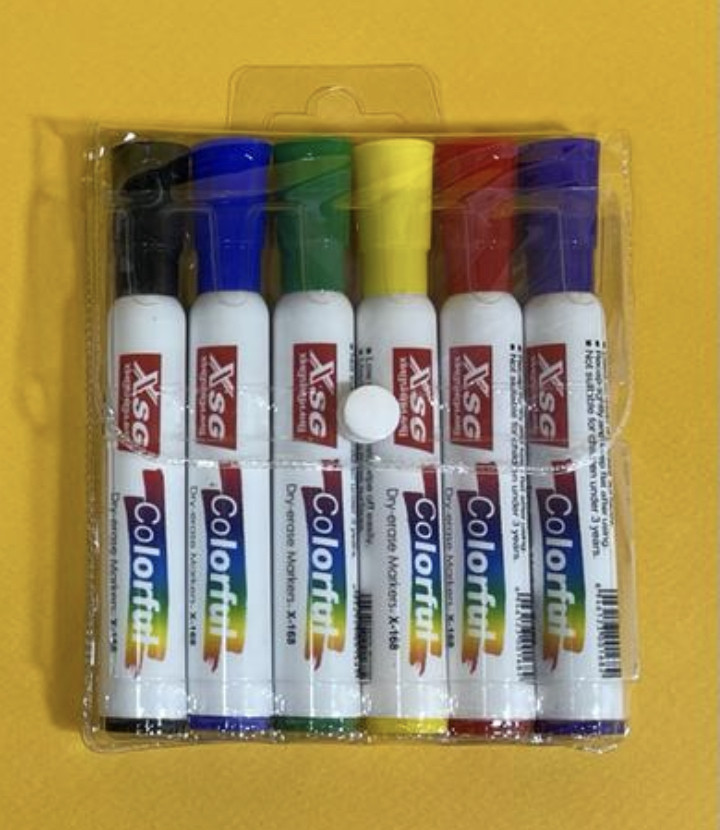 Набор маркеров по доске 6 шт., фото 1