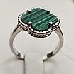 Кольцо с малахитом 3,72 гр, серебро 925 проба,18 размер, фото 7