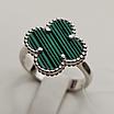 Кольцо с малахитом 3,72 гр, серебро 925 проба,18 размер, фото 4