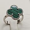 Кольцо с малахитом 3,72 гр, серебро 925 проба,18 размер, фото 3