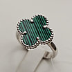 Кольцо с малахитом 3,72 гр, серебро 925 проба,18 размер, фото 10