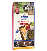 Bosch Mini Adult Lamb&Rice, корм для взрослых собак маленьких пород, ягненок и рис, уп.15кг.