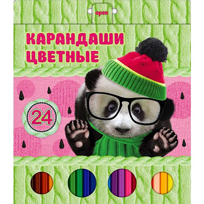 Карандаши "Hatber VK", 24 цвета, серия "Милашки", в картонной упаковке - фото 1 - id-p113179039
