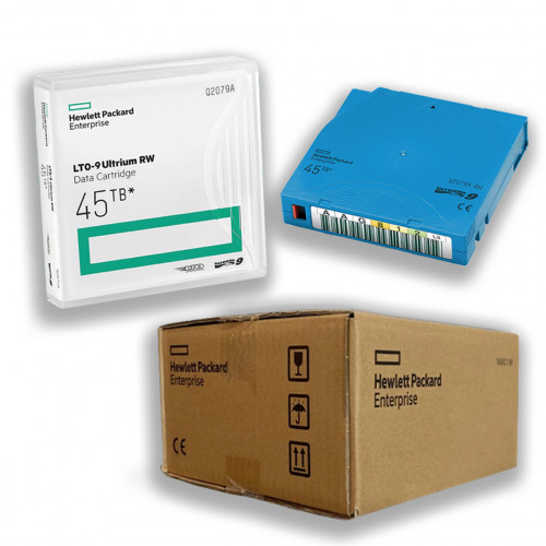 HPE LTO-9 Ultrium 45TB RW Non Custom Labeled 20 Data Cartridges with Cases ленточный носитель информации - фото 1 - id-p113180492