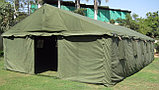 Палатка большая армейская брезентовая на каркасе  6х12м и 5х10м..зимняя, фото 3