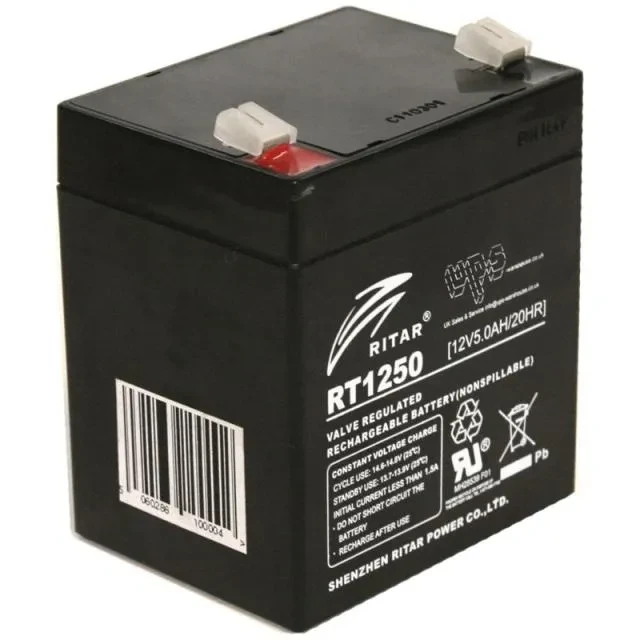 Аккумуляторная батарея Ritar RT1250 12V 5Ah, 90х70х101 - фото 1 - id-p113182028