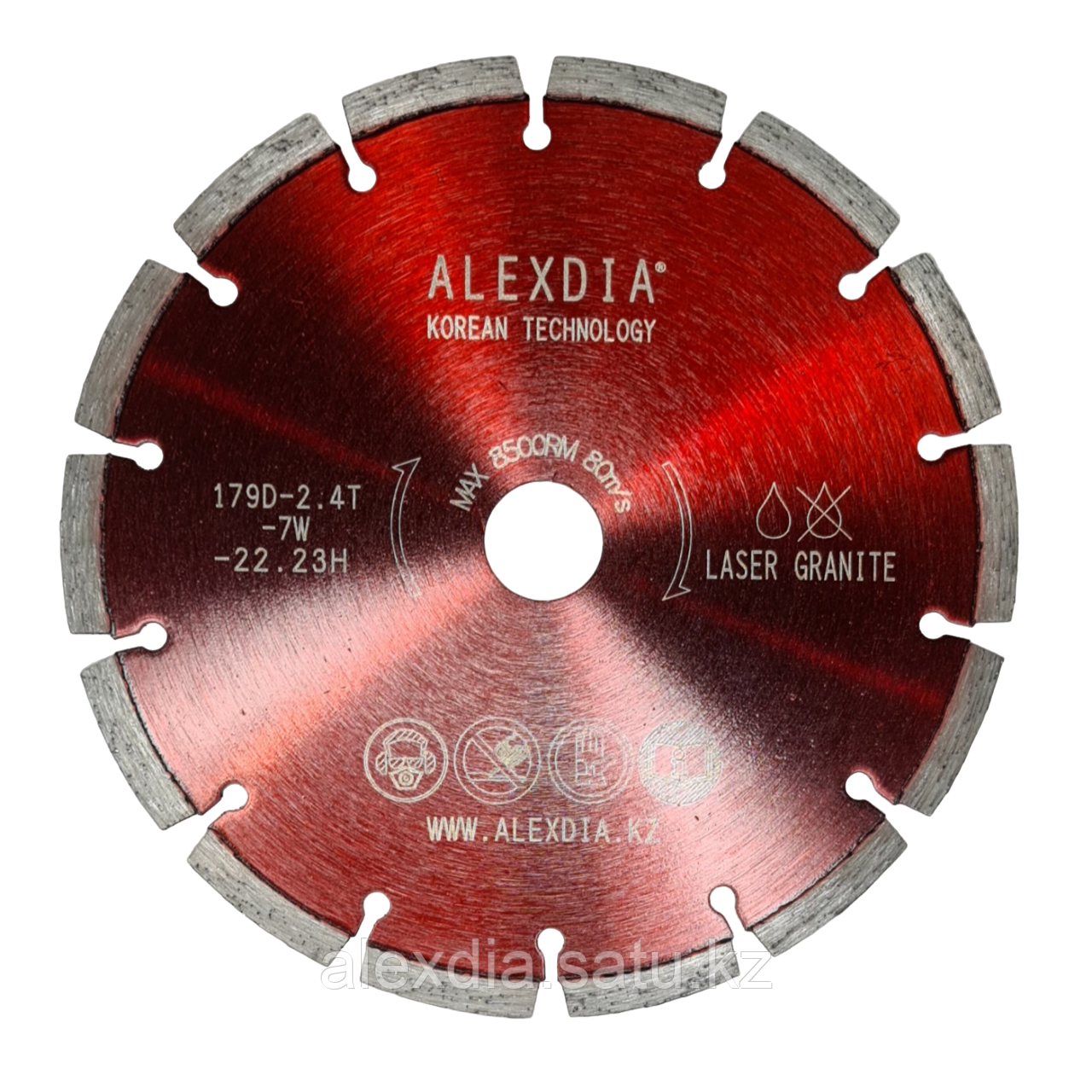 Сегментный алмазный диск по граниту 180 мм ALEXDIA