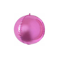 Шар (24''/61 см) Сфера 3D, Розовый, 1 шт. Китай без скидки