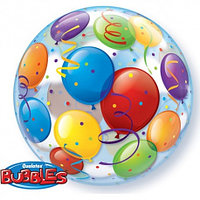 3D объемные шары Bubbles, ORBZ Qx. 22" Bbl. Balloons ea. 15606