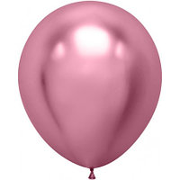 Шар (18"/46см) Розовый , хром 1 шт.