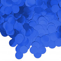 Конфетти фольга Круг, королевский синий, Хром 1 см, 50 г. Китай