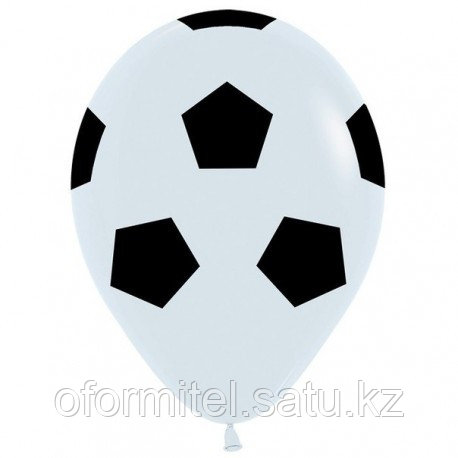 Латекс Sempertex ШКГ R-12 (30 см) футбольный мяч белый 1шт 333533 Sempertex - фото 1 - id-p113185374