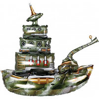 ДБ Шар 3D (34''/86 см) Фигура, Военный крейсер, 1 шт. в уп. Falali, КИТАЙ