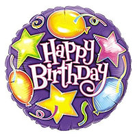 День рождения Birthday stars balloons 91287 Qualatex USA