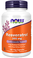 Бад Resveratrol 200 мg, 120 veg.caps, NOW