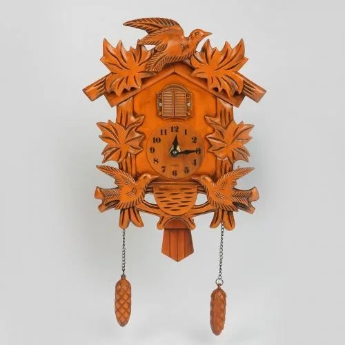 Новогодние часы на стену с кукушкой, фото 1