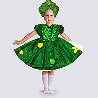 Костюм детский карнавальный Елочка платье с кокошником вид 1