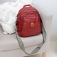 Женский рюкзак-трансформер цвет красный