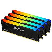 ОЗУ Kingston FURY Beast RGB 128Гб (32x4, )DIMM DDR4 KF436C18BB2AK4-128