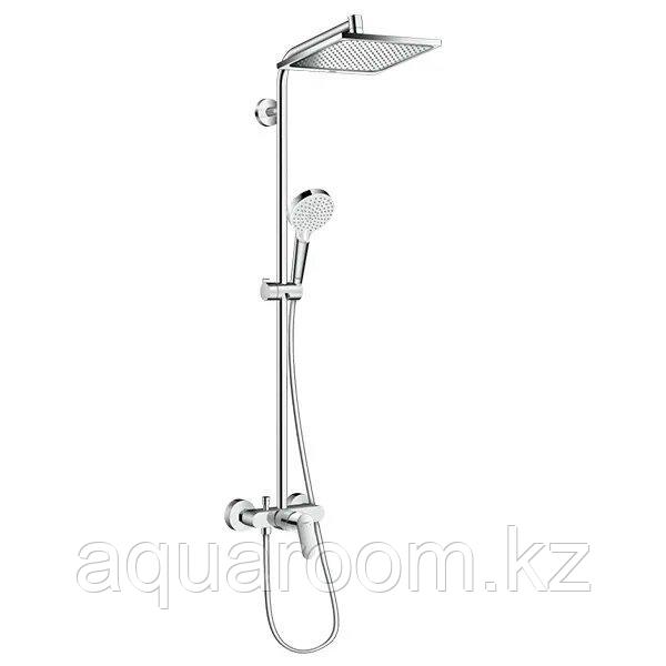 Душевая система со смесителем для душа, хром Hansgrohe Crometta E 240 Showerpipe 27284000 - фото 1 - id-p113225606