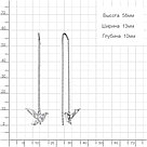 Серьги-продевки из серебра  Фианит Aquamarine 49442А.5 серебро с родием, фото 5