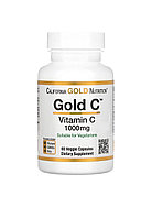 Витамин C класса USP, California Gold Nutrition, Gold C, 1000 мг, 60 вегетарианских капсул