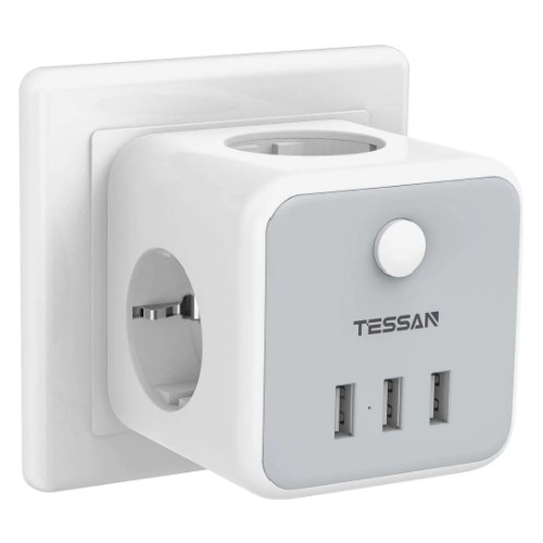 Сетевой фильтр Tessan TS-301-DE белый