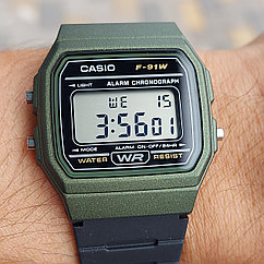 Винтажные Электронные наручные часы Casio F-91WM-3ADF. Оригинал - Япония. Классика. Монтана. Подарок.