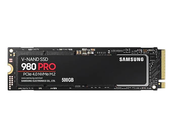 SSD 500GB SSD Samsung 980 PRO M.2 2280 PCIe Gen 4.0 x4 NVMe R6900Mb/s W5000MB/s MZ-V8P500BW - фото 1 - id-p113226849