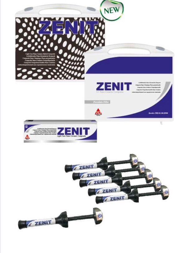 Нанокомпозитный материал Zenit Kit-набор 7 шприцов по 4 г (Динамик флоу А2-1 шпр., пребонд, аксес) - фото 1 - id-p113226873