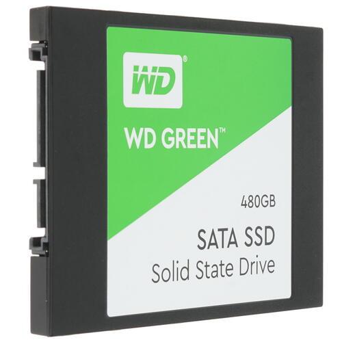 SSD 480GB SSD WD Серия GREEN 2.5” SATA3 R545Mb/s W465Mb/s WDS480G3G0A