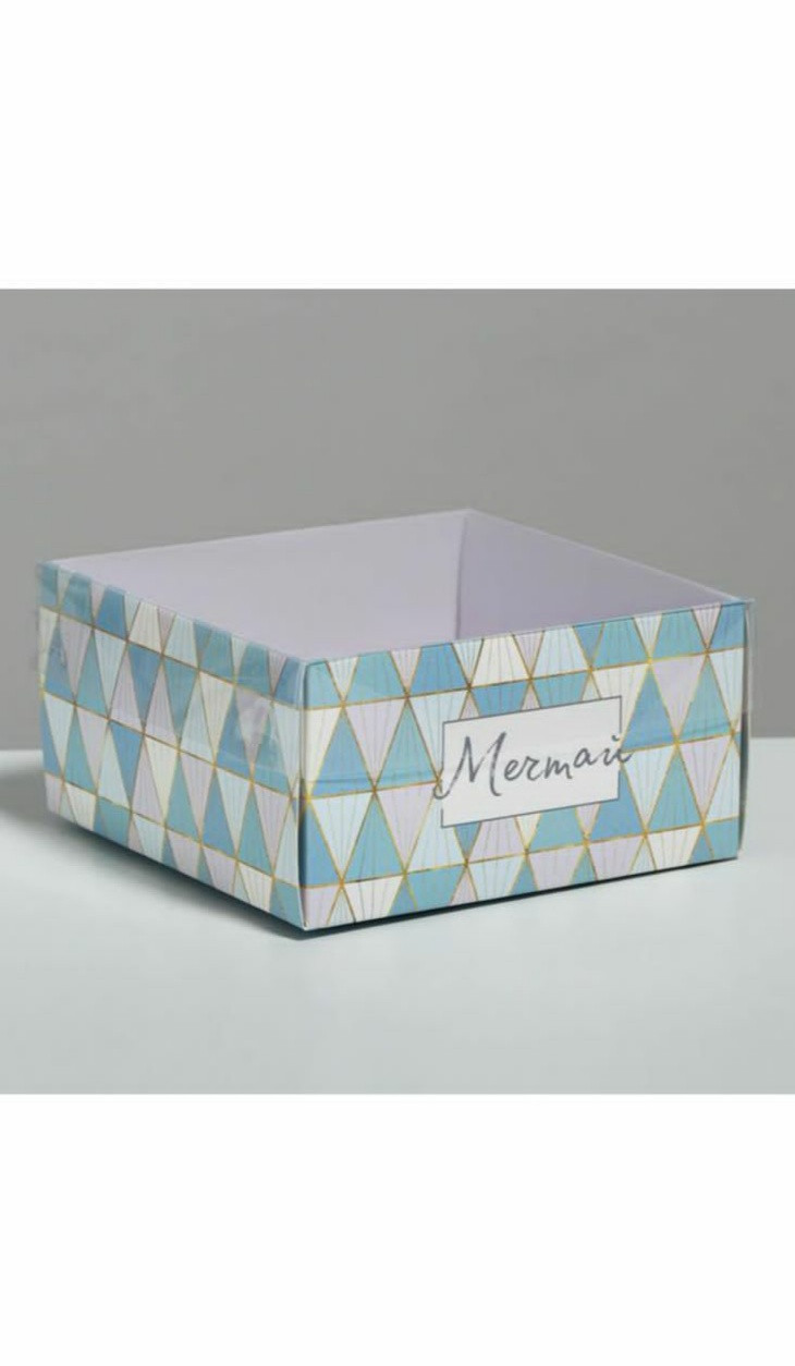 Коробка под бенто-торт с PVC крышкой «Мечтай», 12 х 6 х 11,5 см
