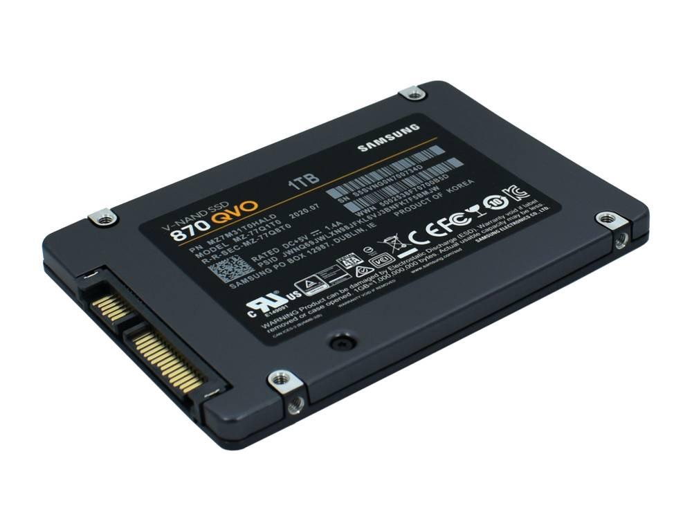 SSD Samsung MZ-77Q1T0BW 1000ГБ 2.5" 870 QVO SATA III - фото 3 - id-p113228569