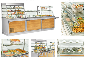 Линия раздачи из нержавеющей стали 