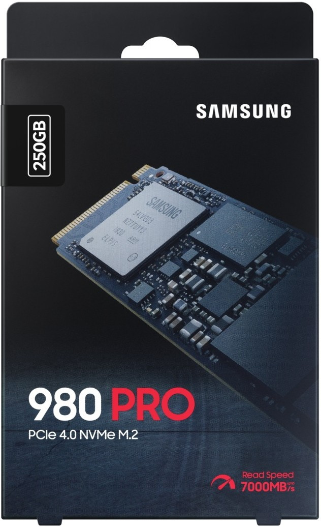 SSD 250GB SSD Samsung 980 PRO M.2 2280 PCIe Gen 3.0 x4 NVMe 1.4 MZ-V8V250BW - фото 3 - id-p113228620