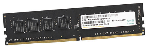 RAM Apacer EL.08G2V.GNH 8 GB  DDR4 2666 MHz DIMM CL19
