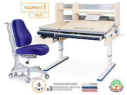 Mealux Комплект Mealux парта Montreal Multicolor + кресло Match (арт. BD-670 TG/MC + Y-528 SB)