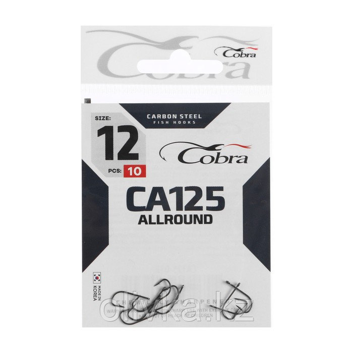 Крючки Cobra ALLROUND, серия CA125, № 12, 10 шт. - фото 1 - id-p113229052