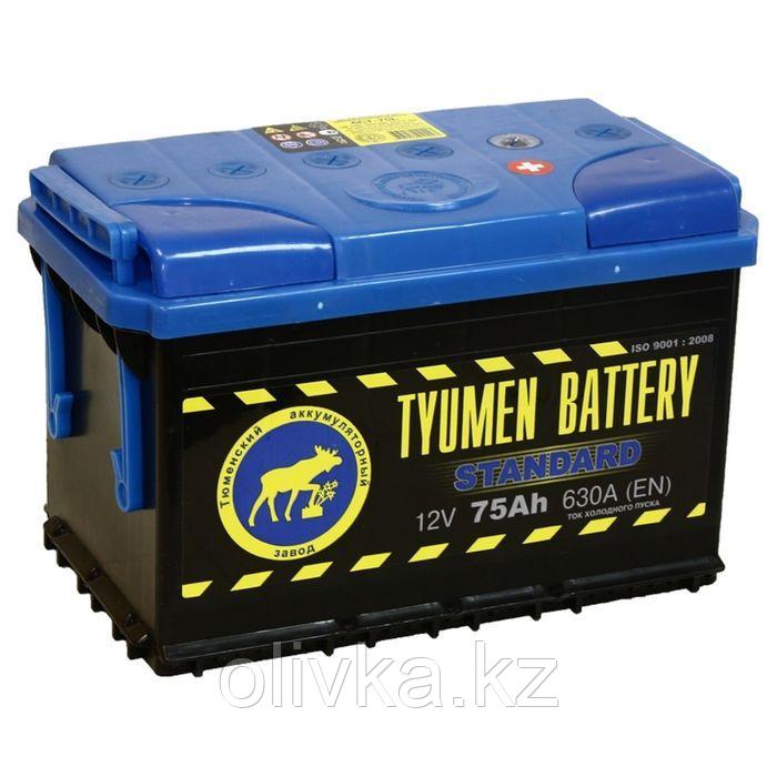 Аккумуляторная батарея Тюмень 75 Ач, обратная полярность 6СТ-75L.0LR, Standard - фото 1 - id-p113229496
