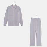 Пижама женская (рубашка и брюки) KAFTAN "Basic" размер 40-42, цвет серый, фото 6