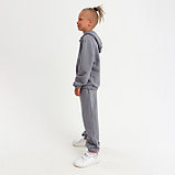 Костюм детский (худи, брюки) MINAKU цвет серый, рост 134, фото 7