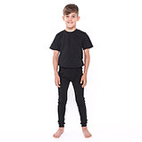 Термобельё для мальчика (кальсоны), цвет черный, рост 128 см, фото 2