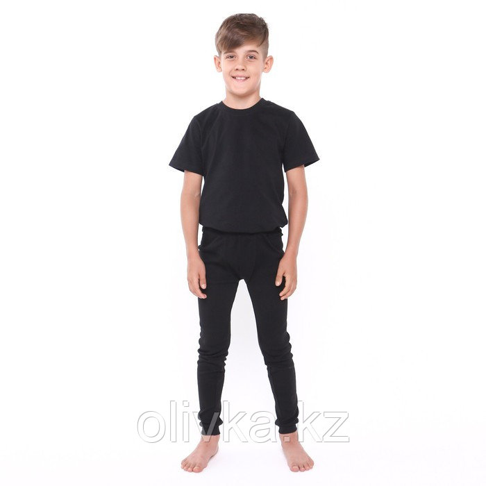 Термобельё для мальчика (кальсоны), цвет черный, рост 128 см - фото 2 - id-p105781733