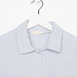 Пижама женская (рубашка и брюки) KAFTAN "Basic" размер 44-46, цвет серо-голубой, фото 8