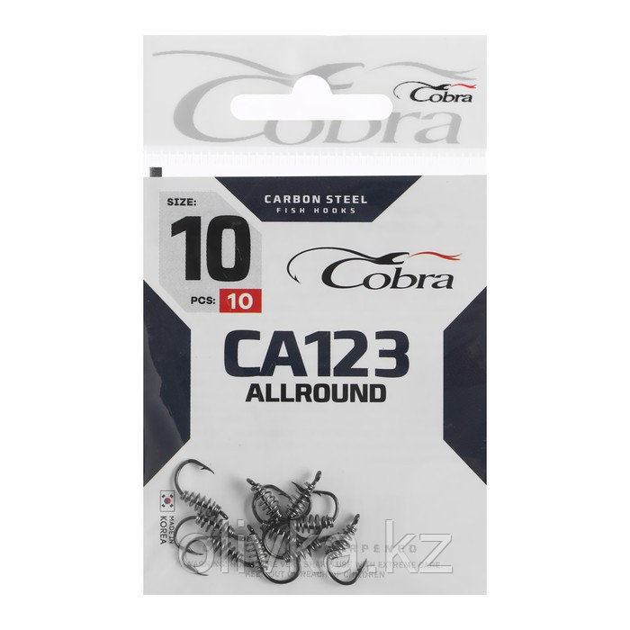 Крючки Cobra ALLROUND, серия CA123, № 10, 10 шт. - фото 1 - id-p113233705
